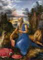 St Jerome in der Wildnis Albrecht Dürer